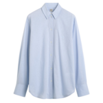 Totême Oversized Summer Shirt Sky - Tops - Scandinavian Minimalist Luxury at Coveti
