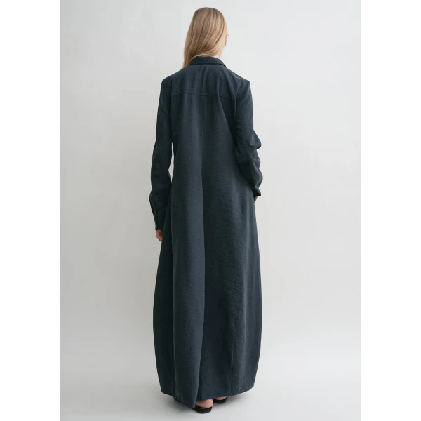 Totême Parachute Shirtdress Nightfall - Dresses - Scandinavian Minimalist Luxury at Coveti