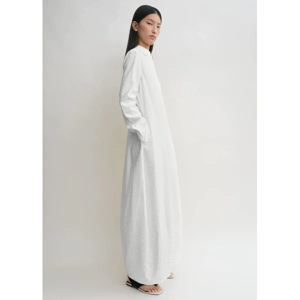 Totême Parachute Shirtdress White - Dresses - Scandinavian Minimalist Luxury at Coveti