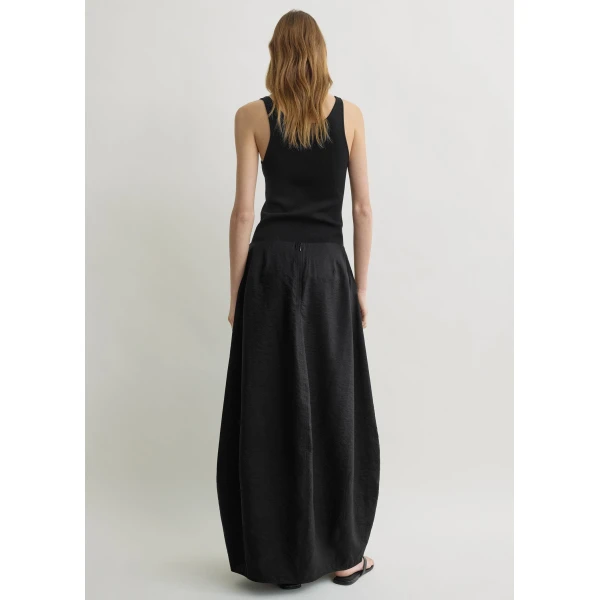 Totême Parachute Skirt Black - Skirts - Scandinavian Minimalist Luxury at Coveti