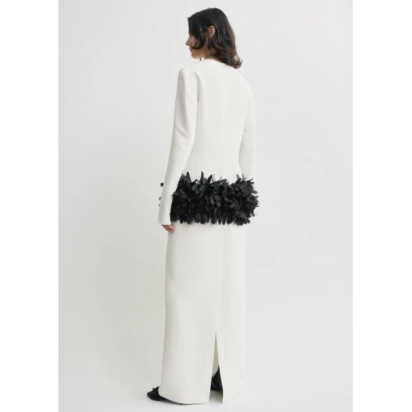 Totême Petal Dress Off-White - Dresses - Scandinavian Minimalist Luxury at Coveti