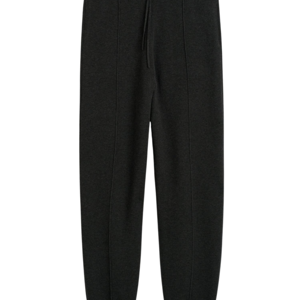Totême Pintucked Sweatpants Charcoal - Pants - Scandinavian Minimalist Luxury at Coveti