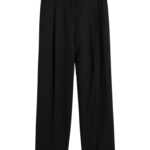 Totême Pleat Trousers Black - Pants - Scandinavian Minimalist Luxury at Coveti