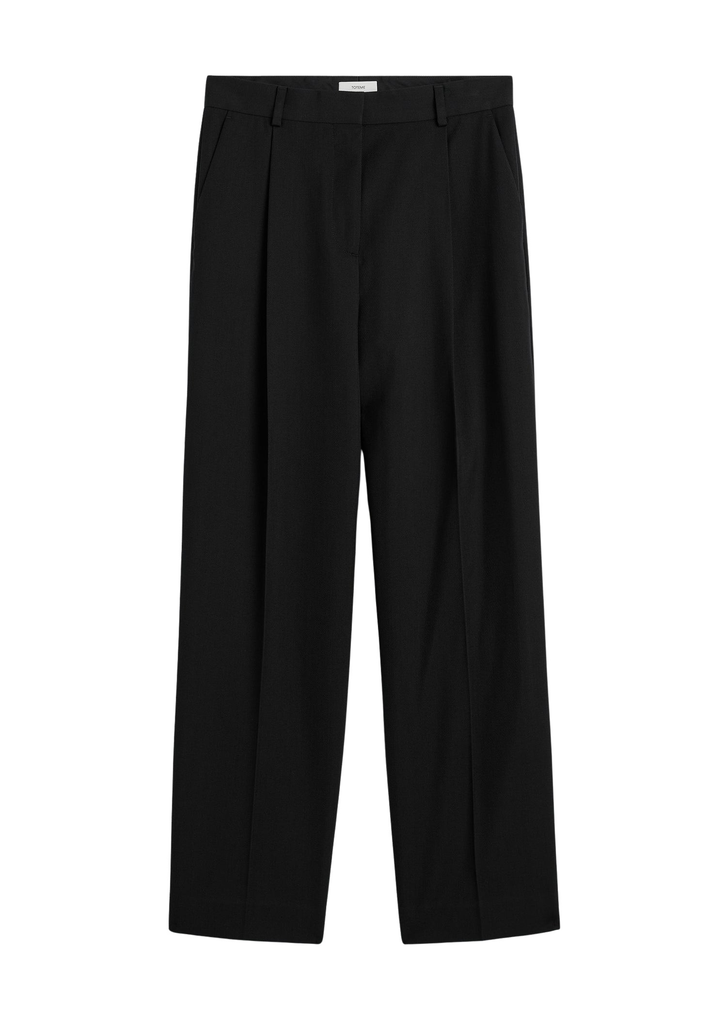 Toteme-Pleat-Trousers-Black44957_nobg Totême Pleat Trousers Black - Pants - Scandinavian Minimalist Luxury at Coveti