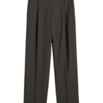 Totême Pleat Trousers Pepper - Pants - Scandinavian Minimalist Luxury at Coveti