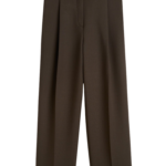 Totême Pleated Straight Trousers Bark - Pants - Scandinavian Minimalist Luxury at Coveti