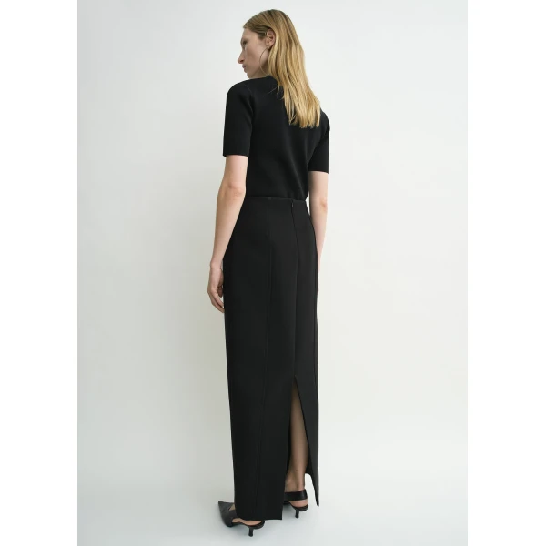 Totême Pocket Suit Skirt Black - Skirts - Scandinavian Minimalist Luxury at Coveti
