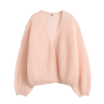Totême Puffed Cardigan Bloom - Knitwear - Scandinavian Minimalist Luxury at Coveti