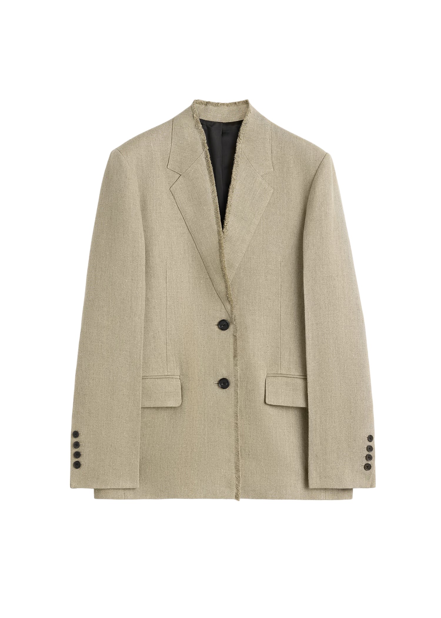 Toteme-Raw-Lapel-Jacket-Beige33993_nobg Totême Raw Lapel Jacket Beige - Jackets - Scandinavian Minimalist Luxury at Coveti