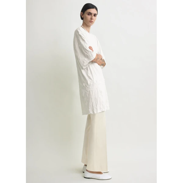 Totême Relaxed Tee Dress Off-White - Dresses - Scandinavian Minimalist Luxury at Coveti