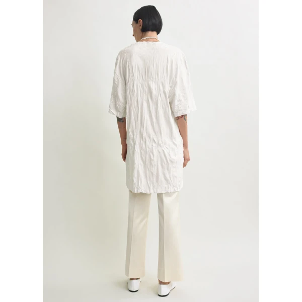 Totême Relaxed Tee Dress Off-White - Dresses - Scandinavian Minimalist Luxury at Coveti