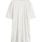 Totême Relaxed Tee Dress Off-White - Dresses - Scandinavian Minimalist Luxury at Coveti