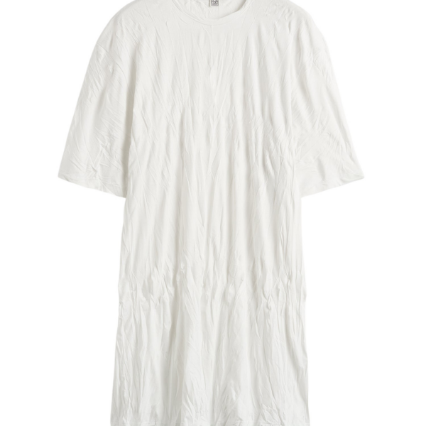 Totême Relaxed Tee Dress Off-White - Dresses - Scandinavian Minimalist Luxury at Coveti