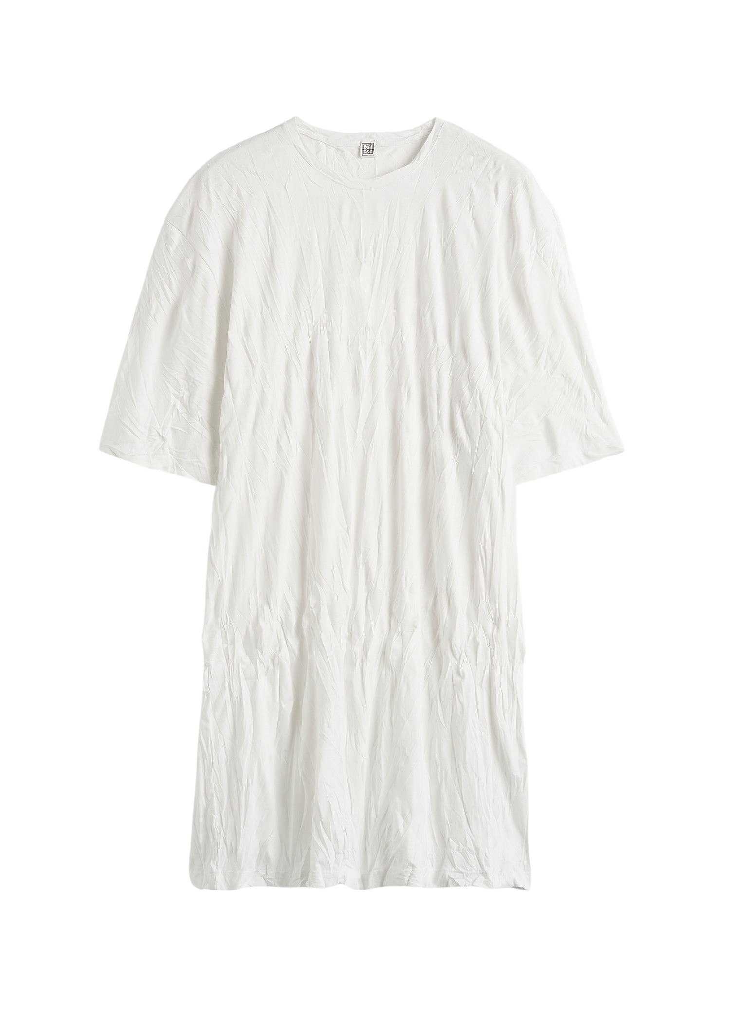 Toteme-Relaxed-Tee-Dress-Off-White72030_nobg Totême Relaxed Tee Dress Off-White - Dresses - Scandinavian Minimalist Luxury at Coveti