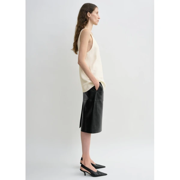Totême Sablé Tank Macadamia - Tops - Scandinavian Minimalist Luxury at Coveti