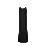 Totême Satin Slip Dress Black - Dresses - Scandinavian Minimalist Luxury at Coveti