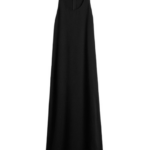 Totême Scoop-Neck Sablé Dress Black - Dresses - Scandinavian Minimalist Luxury at Coveti