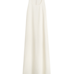 Totême Scoop-Neck Sablé Dress Macadamia - Dresses - Scandinavian Minimalist Luxury at Coveti