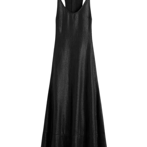 Totême Sculpted Cotton Dress Black - Dresses - Scandinavian Minimalist Luxury at Coveti