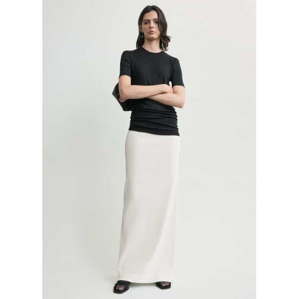Totême Sequin Skirt White - Skirts - Scandinavian Minimalist Luxury at Coveti
