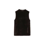 Totême Shearling-Front Top Espresso - Tops - Scandinavian Minimalist Luxury at Coveti