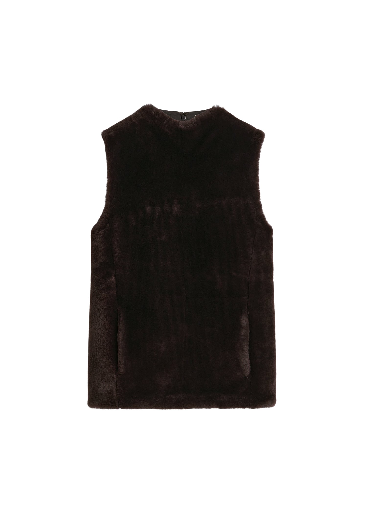 Toteme Shearling-Front Top Espresso