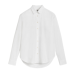 Totême Signature Cotton Shirt White - Tops - Scandinavian Minimalist Luxury at Coveti