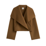 Totême Signature Doublé Jacket Tobacco - Jackets - Scandinavian Minimalist Luxury at Coveti