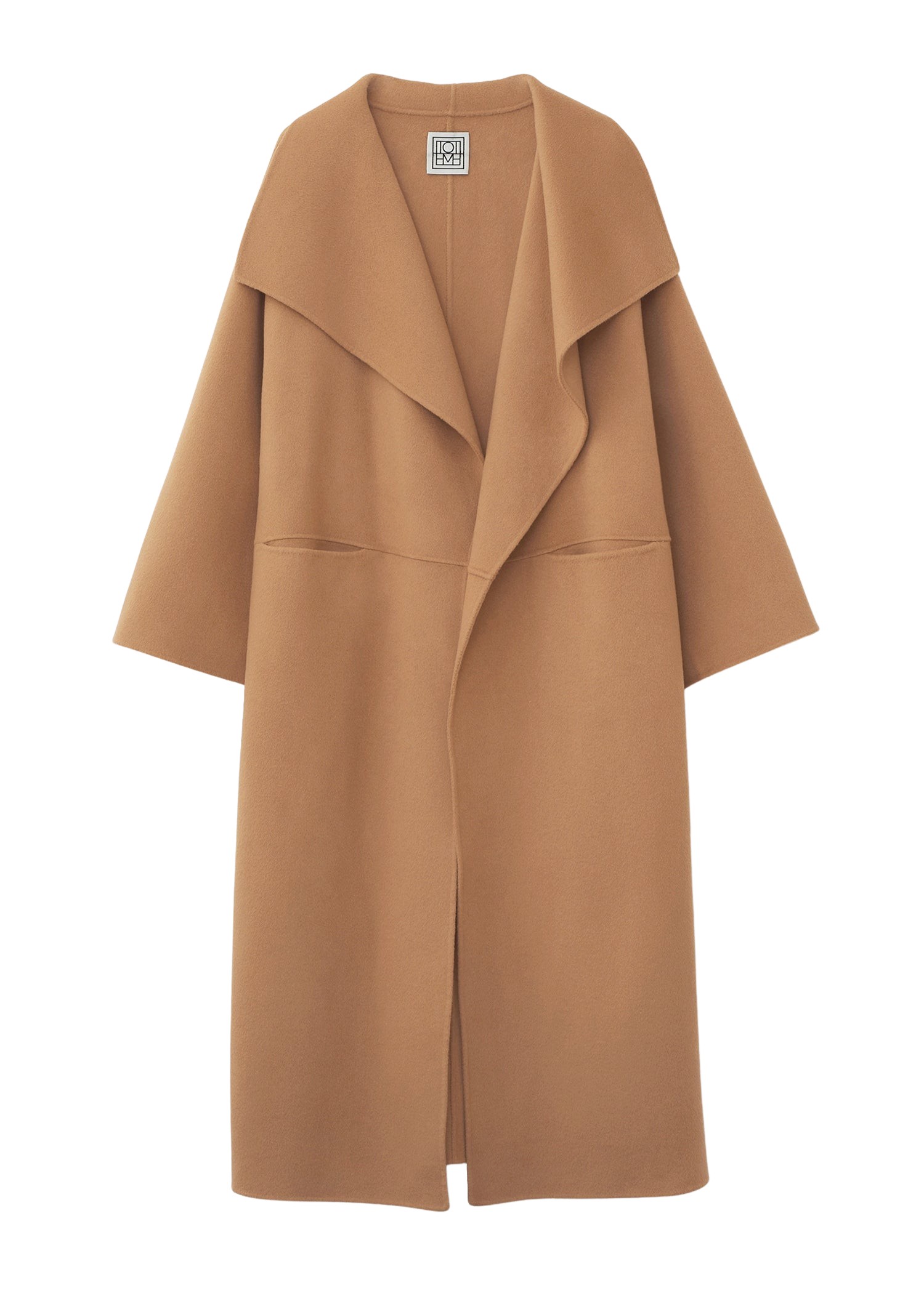 Toteme-Signature-Wool-Cashmere-Coat-Camel69303_nobg Totême Signature Wool Cashmere Coat Camel - Coats - Scandinavian Minimalist Luxury at Coveti