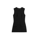 Totême Sleeveless Pocket Top Black - Tops - Scandinavian Minimalist Luxury at Coveti