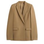 Totême Slim Tailored Blazer Beige - Jackets - Scandinavian Minimalist Luxury at Coveti