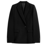 Totême Slim Tailored Blazer Black - Jackets - Scandinavian Minimalist Luxury at Coveti