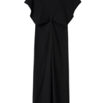 Totême Slouch Waist Basketweave Dress Black - Dresses - Scandinavian Minimalist Luxury at Coveti