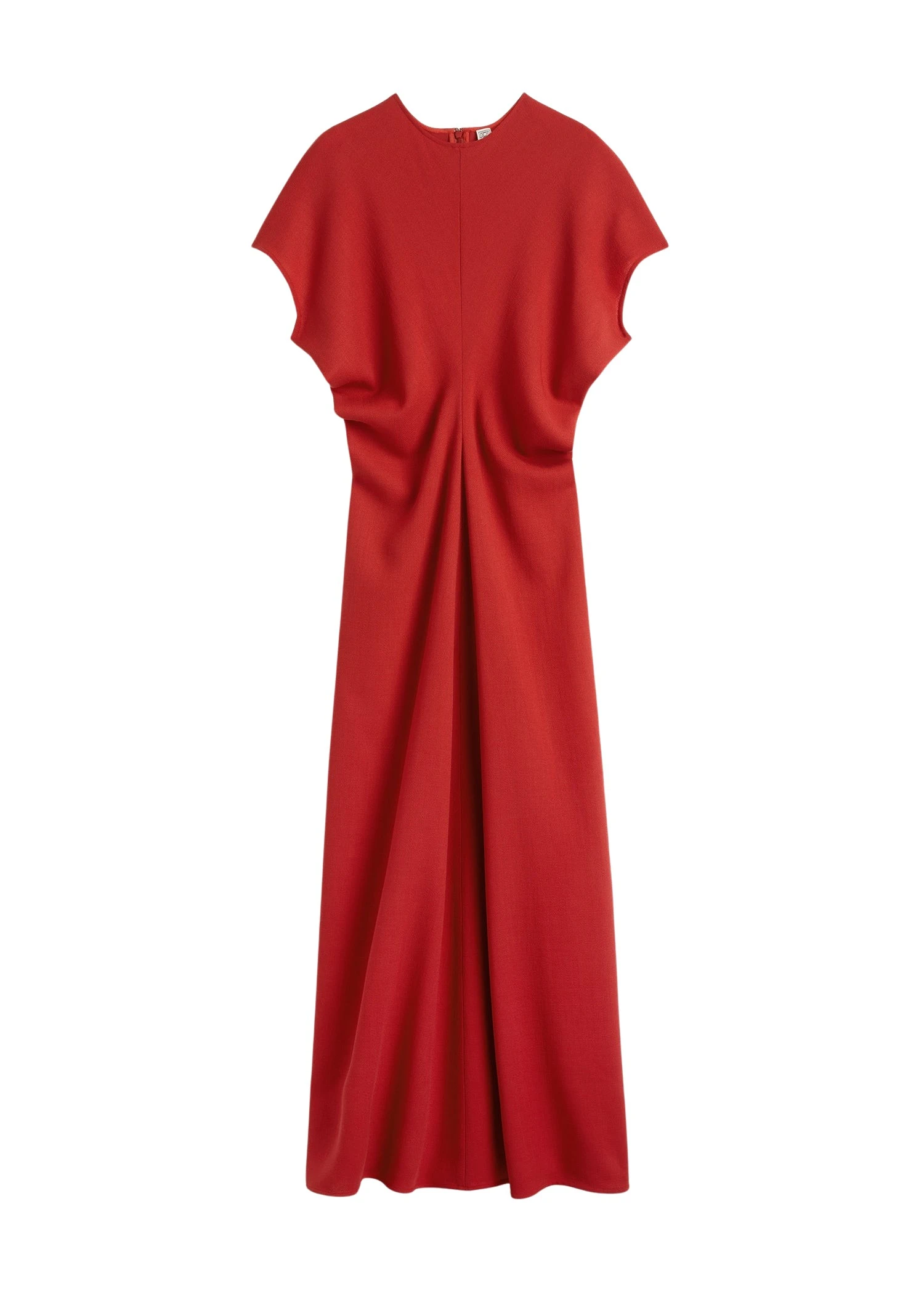 Toteme-Slouch-Waist-Wool-Dress-Poppy94798_nobg Totême Slouch Waist Wool Dress Poppy - Dresses - Scandinavian Minimalist Luxury at Coveti