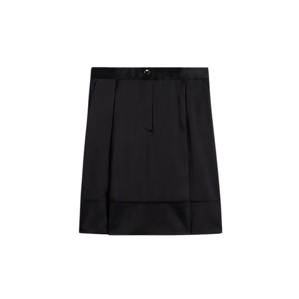 Totême Soft Tuxedo Skirt Black - Skirts - Scandinavian Minimalist Luxury at Coveti