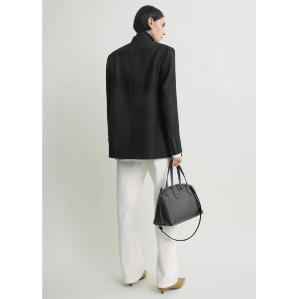 Totême Tailored Blazer Black - Jackets - Scandinavian Minimalist Luxury at Coveti