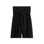 Totême Tie-Waist Jersey Shorts Black - Shorts - Scandinavian Minimalist Luxury at Coveti