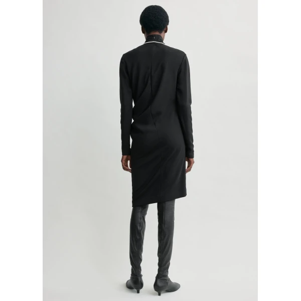 Totême Twist Dress Black - Dresses - Scandinavian Minimalist Luxury at Coveti