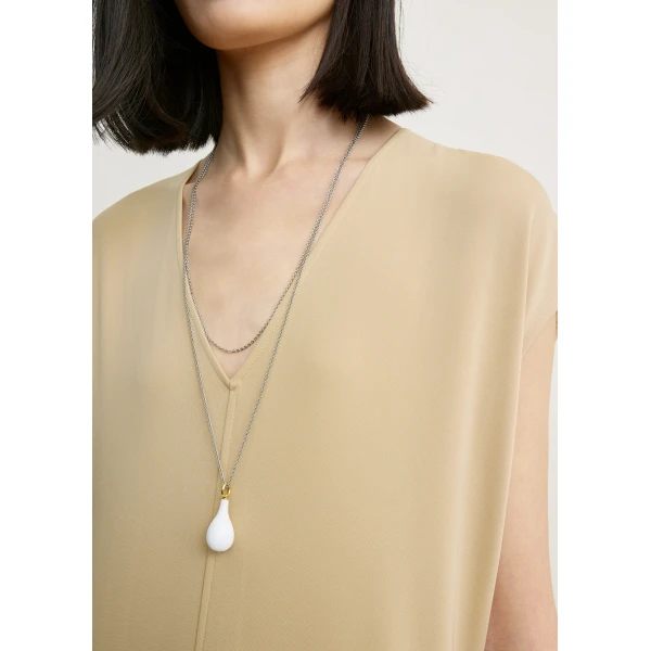 Totême V-Neck Jersey Dress Chai - Dresses - Scandinavian Minimalist Luxury at Coveti