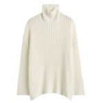 Totême Whipstitch Knit Milk - Knitwear - Scandinavian Minimalist Luxury at Coveti