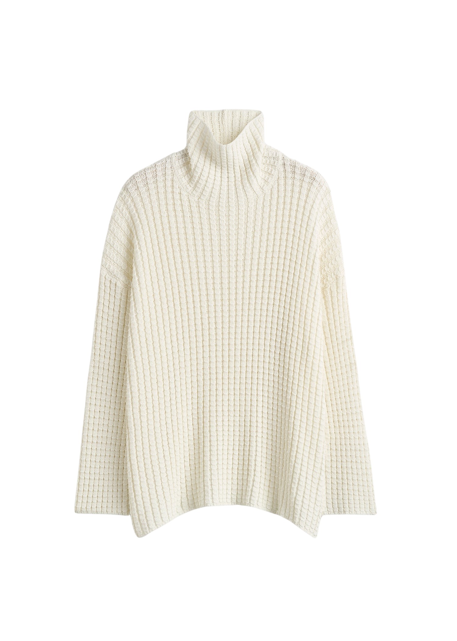 Toteme-Whipstitch-Knit-Milk34533_nobg Totême Whipstitch Knit Milk - Knitwear - Scandinavian Minimalist Luxury at Coveti