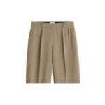 Totême Wide Fluid Shorts Taupe - Shorts - Scandinavian Minimalist Luxury at Coveti