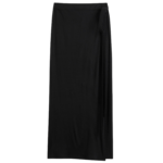 Totême Wrap Skirt Black - Skirts - Scandinavian Minimalist Luxury at Coveti