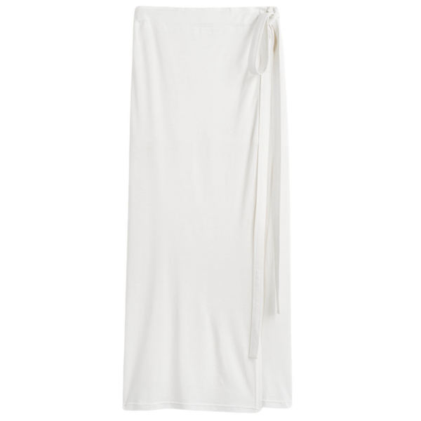 Totême Wrap Skirt Off-White - Skirts - Scandinavian Minimalist Luxury at Coveti