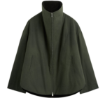 Totême Zipped Country Jacket Forest - Jackets - Scandinavian Minimalist Luxury at Coveti