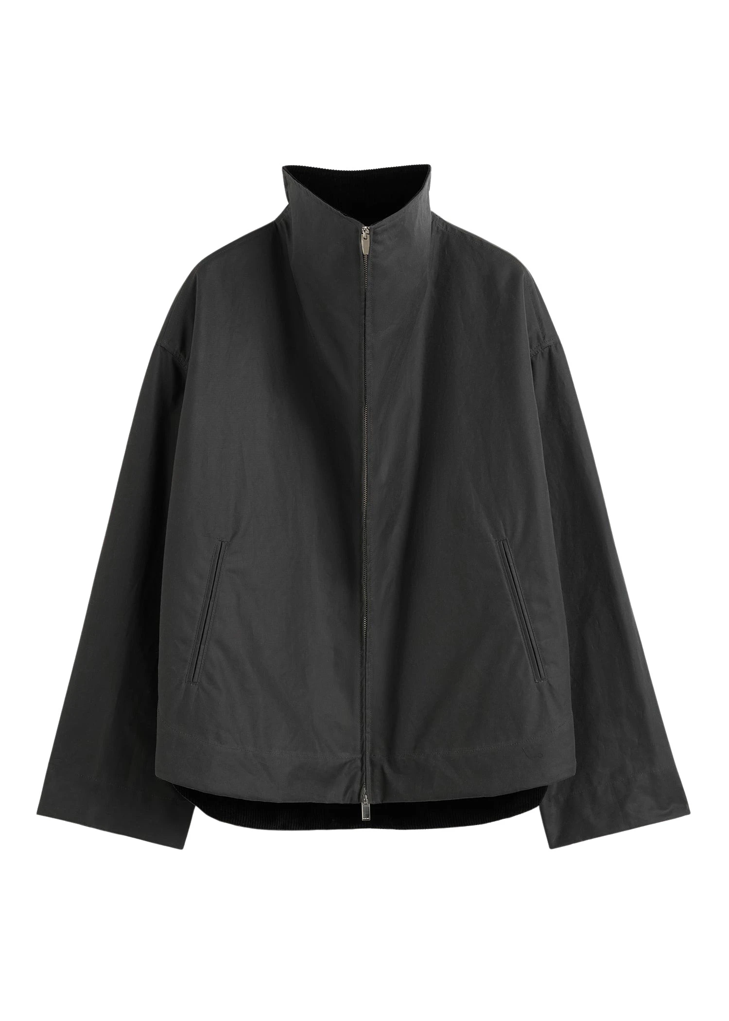 Toteme-Zipped-Country-Jacket-Washed-Black58713_nobg Totême Zipped Country Jacket Washed Black - Jackets - Scandinavian Minimalist Luxury at Coveti