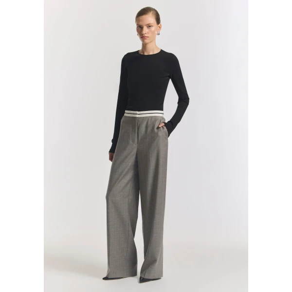 Viktoria and Woods Buckland Wool Trouser, view 2