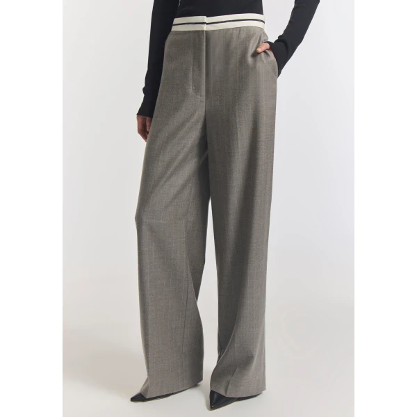 Viktoria and Woods Buckland Wool Trouser, view 3