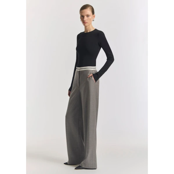 Viktoria and Woods Buckland Wool Trouser, view 4