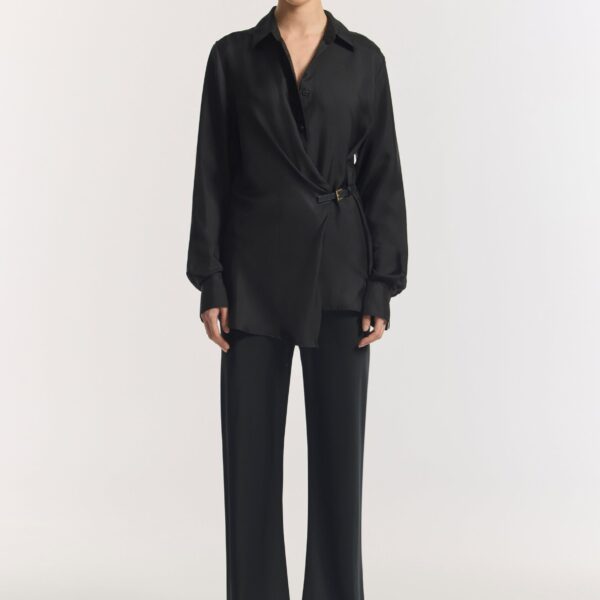 Viktoria & Woods Hercules Silk Wrap Shirt - Tops - Minimalist Australian Fashion at Coveti